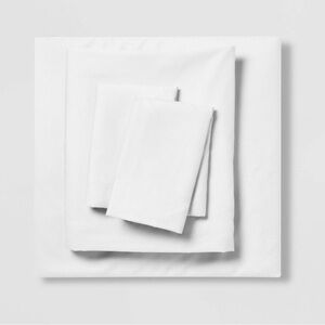 Queen Micro Fiber Sheet Set White Bedding Set